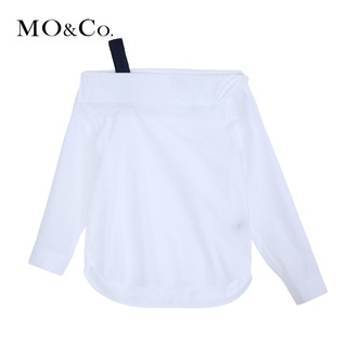 MO&Co. 摩安珂 MBO2TOPX07 纽扣肩带露肩女士衬衫