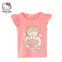 聚划算百亿补贴：Hello Kitty 凯蒂猫 女童洋气短袖上衣