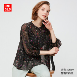 优衣库女装 Uniqlo 优衣库 Joy Of Print 女士雪纺上衣多少钱 什么值得买