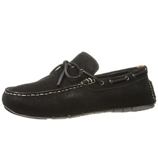 COLE HAAN Zerogrand Camp Moc Driver 男款乐福鞋 黑色/白色 M US 7