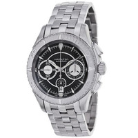 HAMILTON 汉米尔顿 爵士系列 H37616131 男士机械手表 44mm 黑盘 银色不锈钢表带 圆形