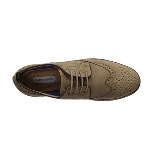 STEVE MADDEN 史蒂夫·马登 Gibson系列系带平底男士休闲鞋休闲皮鞋 GIBS01M1 Taupe Nubuck US 7 