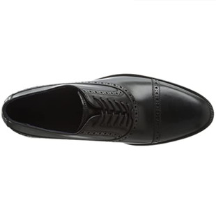 COLE HAAN Stanton Cap Oxford 男士真皮牛津鞋 Black Waterproof US7