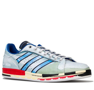 adidas Originals Raf Simons Micro Stan Smith系列系带平底男士休闲鞋运动鞋 Silver UK 10 