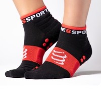 COMPRESSPORT CS-XU00001BA 跑步训练袜 黑色 T2 39-41