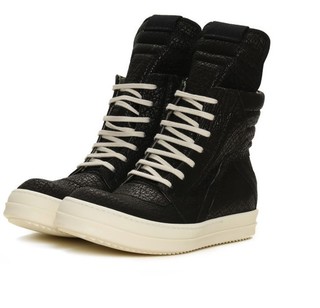 Rick Owens 系带高帮运动鞋 黑色 40