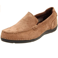 Rockport 乐步 Thru the Week Slip-On Loafer 男士休闲皮鞋 Vicuna Suede US7