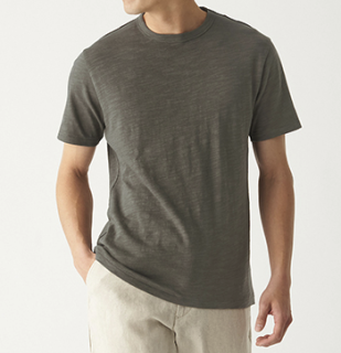 muji无印良品aba03a0s男式圆领短袖t恤
