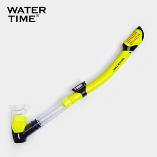 watertime游泳浮潜三宝套装单面潜水镜成人全干式呼吸管装备面罩 黄色