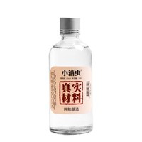 京东PLUS会员：四川绵竹 小酒虫 高粱纯粮食固态发酵小瓶白酒 52度小曲清香型小酒版 100ml单瓶装 *31件