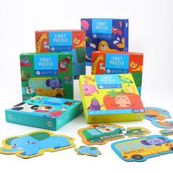 美乐（JoanMiro）儿童玩具拼图 儿童动物益智玩具3-6岁宝宝卡通形象创意 海底世界 *4件