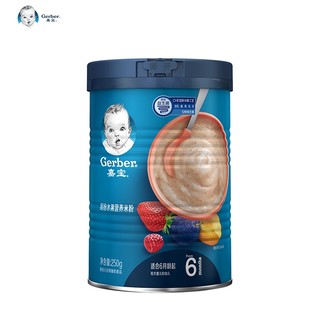 Gerber 嘉宝 婴儿辅食水果营养米粉米糊 2段 250g