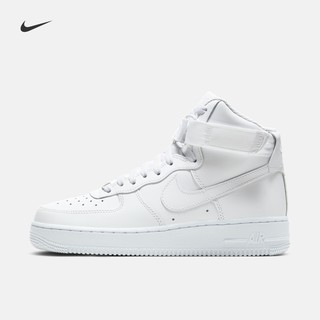 Nike耐克官方AIR FORCE 1 HIGH AF1女子运动休闲鞋板鞋经典334031-105 白色 35.5