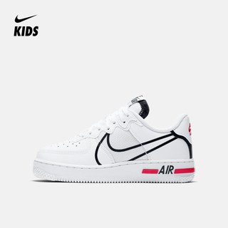 Nike 耐克官方NIKE AIR FORCE 1 REACT (GS) 大童运动童鞋CD6960