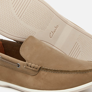 Clarks 其乐 Morven Sun系列套脚平底男士休闲鞋Olive UK 7 