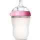 可么多么（COMOTOMO）奶瓶 宽口径硅胶奶瓶250ml 粉色 *3件
