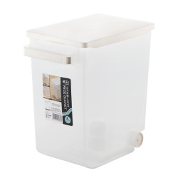 CHAHUA 茶花 2310 塑料立方收纳米桶 17L 透明色 *6件