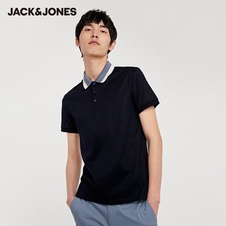 JACK JONES 杰克琼斯 219306502 男士撞色商务Polo衫