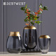BEST WEST  YYC-2115  轻奢玻璃花瓶摆件 (13cm*19.8cm)