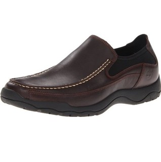 Timberland 添柏岚 Mt. Kisco Slip-On 男款真皮休闲鞋 Brown US7