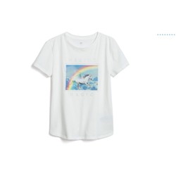 Gap 盖璞 000577837 女童创意镭射图案短袖T恤