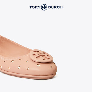 TORY BURCH 汤丽柏琦 女士羊皮琦镂空心形芭蕾舞单鞋75131