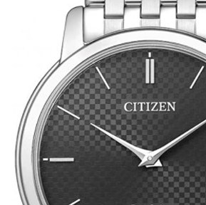 CITIZEN 西铁城 AR11 ELEGANCE 石英男士手表 39mm 黑色 银色 不锈钢