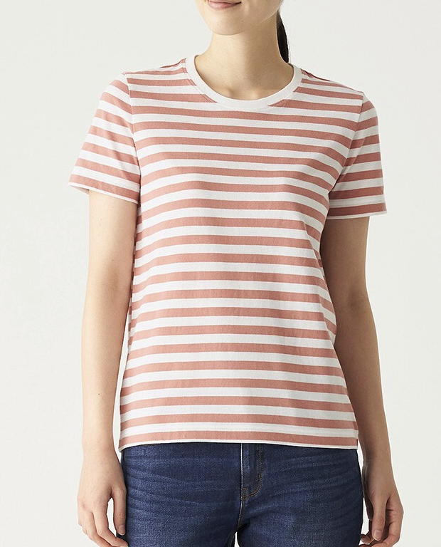 限尺码muji无印良品bbb01a0s女士圆领短袖t恤