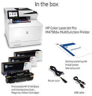 HP 惠普 激光打印机 Color LaserJet Pro M479fdw Laser 27 ppm 600 x 600 DPI A4