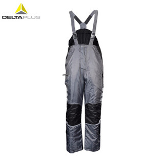 代尔塔 /DELTAPLUS  405422PU涂层Oxford极低温防寒背带裤 灰色 XL码 1件