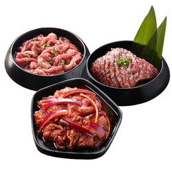 汉拿山 韩式料理烤肉+烤牛排组合 1.34kg