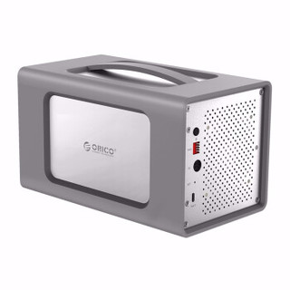 奥睿科（ORICO） 硬盘柜3.5英寸多盘位硬盘盒SATA串口全铝台式机外置盒 便携式两盘位-RS200RC3