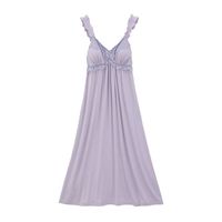 SHIROHATO 诗萝涵朵 Lacy and Frilly系列女士优雅V领吊带睡裙C1220T632