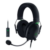 RAZER 雷蛇 旋风黑鲨V2 头戴式耳罩式降噪有线游戏耳机 黑色