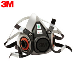 3M 半面型防护面罩面具主体 单面罩 防尘及颗粒物呼吸半面罩 1个装 6200 企业定制