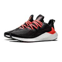 adidas 阿迪达斯 alphaboost EH3317 男女跑步运动鞋 1号黑色+红荧光 39