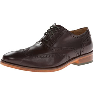 COLE HAAN Colton Wing Welt Oxford 男款真皮牛津鞋 Coffee Bean/Forest Green US7