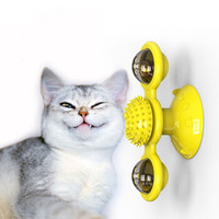 移动专享：Vieruodis 旋转风车转盘猫玩具 黄色