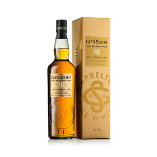 GLEN SCOTIA/格兰帝18年苏格兰单一麦芽威士忌46度700ml英国洋酒