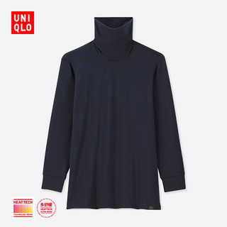 UNIQLO 优衣库 HEATTECH EXTRA WARM 408118 男士两翻领T恤