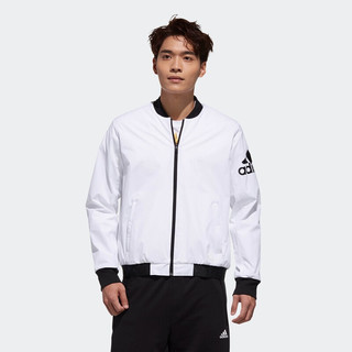 adidas 阿迪达斯 DW4617 男士运动夹克 白色/黑色 XXL