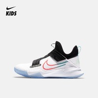 Nike 耐克官方 NIKE ZOOM FLIGHT (GS) 大童篮球童鞋 CK0787 101白色/闪电深红/尊贵翡翠绿/黑 39码