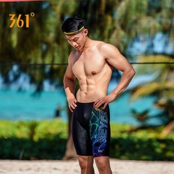 361度男士平角游泳裤成人运动专业速干时尚舒适温泉泳衣防尴尬