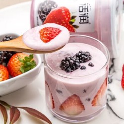 新希望 活润大果粒 草莓+桑葚 370g*2 风味发酵乳酸奶酸牛奶 *6件