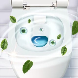 老管家马桶自动洁厕器代替蓝泡泡洁厕宝除菌除垢清洁剂 *2件