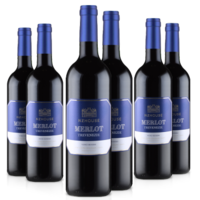 海外直采意大利进口心之家蓝色威尼斯2017年干型红葡萄酒750ML*6瓶装 *2件