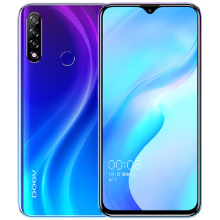 朵唯（DOOV）D9 Pro 6GB+128GB 极光色 双面玻璃 微Q八开 全网通4G双卡双待手机