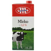 妙可（Mlekovita）全脂牛奶1L*12盒 波兰进口 纯牛奶 学生牛奶 进口牛奶 箱装奶 牛奶箱装 送礼礼盒 UHT