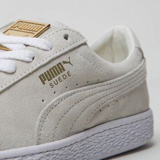 彪马PUMA 男女同款 休闲鞋 Suede Classic Metal Badge 运动鞋 370081 02米色37.5码