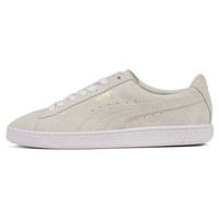 彪马PUMA 男女同款 休闲鞋 Suede Classic Metal Badge 运动鞋 370081 02米色38.5码